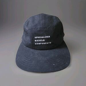 Specialized Bikes 5 Panel Hat Strap Back One Size Black Cycling Cap Outdoor